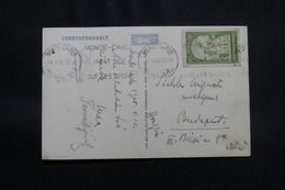 MONACO - Affranchissement De Montecarlo Sur Carte Postale Pour Budapest En 1935 - L 56779 - Lettres & Documents