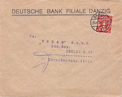 MiNr.196 Deutsche Bank Filiale 1924,Klappe Fehlt - Cartas & Documentos