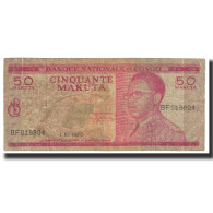 Billet, Congo Democratic Republic, 50 Makuta, 1970, 1970-10-01, KM:11b, TB - Democratic Republic Of The Congo & Zaire