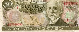 COSTA RICA 50 COLONES 1993 P-257a.5  VF+ - Costa Rica