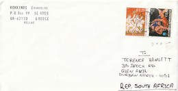 Greece Cover South Africa - 2003 2004 - Olympic Sports Wrestling Paralympics Horses And Riders Cinderella Hellenic Post - Lettres & Documents