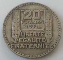 20 Francs TURIN 1933 - - L. 20 Francs