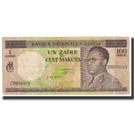 Billet, Congo Democratic Republic, 1 Zaïre = 100 Makuta, 1970, 1970-10-01 - República Democrática Del Congo & Zaire