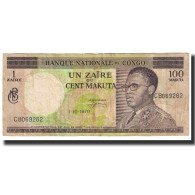 Billet, Congo Democratic Republic, 1 Zaïre = 100 Makuta, 1970, 1970-10-01 - Repubblica Democratica Del Congo & Zaire