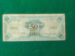 Italia  50 LIRE 1943 - Ocupación Aliados Segunda Guerra Mundial