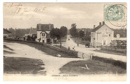 CHAMPS (89) - Champs Sur Yonne - Route Nationale - CAFÉ Et HÔTEL DE LA GARE - Ed. Bourgoin-Lenoble, Photographe, Auxerre - Champs Sur Yonne