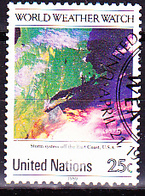 UN New York - 25 Jahre Weltwetterwacht (MiNr: 575) 1989 - Gest Used Obl - Gebraucht