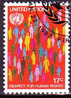 UN New York - Achtung Menschenrechte (MiNr: 391) 1982 - Gest Used Obl - Gebraucht