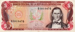 DOMINICAN REPUBLIC  5 PESOS ORO 1990 P-131 XF+ - Dominicana