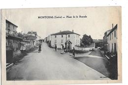 42  -  CPA  De  MONTCHAL  -  Place  De  La  Bascule  En  1934  (  Animée  ) - Montbrison