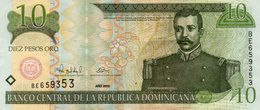 DOMINICAN REPUBLIC  10 PESOS ORO 2000 P-159a.1  AUNC+ - Dominicana