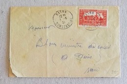 Busta Di Lettera Batna-Parigi - 03/05/1931 - Briefe U. Dokumente