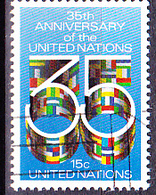 UN New York - 35 Jahre UN (MiNr: 346/A) 1980 - Gest Used Obl - Oblitérés