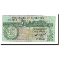 Billet, Guernsey, 1 Pound, Undated (1991), KM:48a, TTB - Guernsey