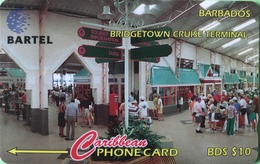 BARBADES  -  Phonecard  -  Cable § Wireless  - Bridgetown Cruise Terminal  -  BD $ 10 - Barbados (Barbuda)