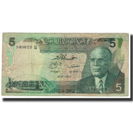 Billet, Tunisie, 5 Dinars, 1972, 1972-08-03, KM:68a, TTB - Tusesië