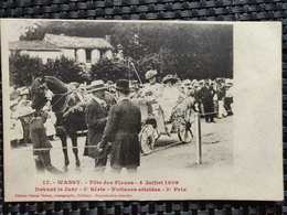 Delcampe - 52 Haute Marne - WASSY Fête Des Fleurs 4 Juillet 1909 Devant Le Jury 3è Série. Voitures Attelées 3è Prix (Edition Dumas - Wassy