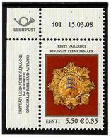 Estonia 2008 .State Awards (J/w Lat, Lit). 1v: 5.50 . Michel # 608 - Estland