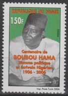 Niger 2006 Mi. 1999 Centenaire De BOUBOU HAMA Homme Politique Et écrivain Nigérien 1906 - 2006 MNH ** 1 Val. - Niger (1960-...)