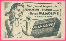 BUVARD Illustré - BLOTTING PAPER - Savon PALMOLIVE à L'huile D'olive - Jeune Fille - Fillette - Profumi & Bellezza