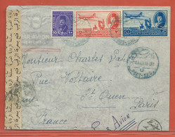 EGYPTE LETTRE CENSUREE DE 1949 DE PORT SAID POUR SAINT OUEN FRANCE - Lettres & Documents