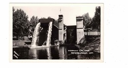 PETERBOROUGH, Ontario, Canada, Hydraulic Lift Lock, Old B&W Park's Real Photo Postcard, Peterborough County - Peterborough