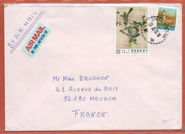 FORMOSE LETTRE DE 1992 DE TAIPEI POUR MEUDON FRANCE - Cartas & Documentos