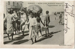 CTN60/CPA - DJIBOUTI CPA SCENE D'UN MARIAGE SOMALIS TRANSPORT DE LA DOT - Briefe U. Dokumente