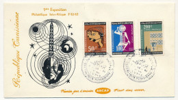 TUNISIE - Enveloppe FDC - 1ere Exposition Inter Afrique - TUNIS 1962 - Tunisia