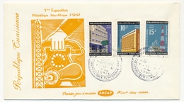 TUNISIE - Enveloppe FDC - 1ere Exposition Inter Afrique - TUNIS 1962 - Tunesien (1956-...)