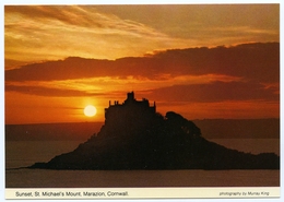 SUNSET, ST. MICHAEL'S MOUNT, MARAZION, CORNWALL (10 X 15cms Approx.) - St Michael's Mount