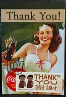 Sign Language Braille Stamps Inclusive Communication Hands 2018 Hong Kong Maximum Card THANK YOU Coca Cola Type F - Maximumkarten