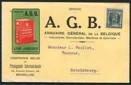 Belgium "Bruxelles 1926 Brussel" Precancel A.G.B. Propagande Internationale, Illustrated Advertising Postcard - Roller Precancels 1920-29