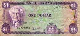 JAMAICA 1 DOLLAR 1987 P-59  CIRC. - Jamaique