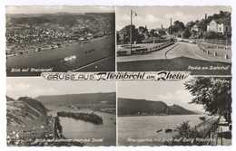 Gruss Aus Rheinbrohl Am Rhein 1957 Partie Am Bahnhof Hammerstein Mit Insel Rheinpartie Burg Rheineck - Neuwied