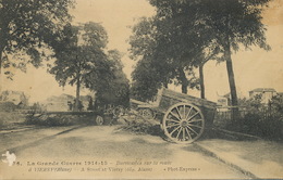 Barricades à Vierzy Aisne Guerre 1914 WWI - Manifestations