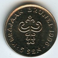 Brunei 5 Sen 1996 UNC KM 35 - Brunei