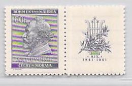 MiNr.73 WZd 17 Xx Deutschland Böhmen & Mähren - Unused Stamps