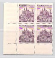 MiNr. 27 4rer Block ER Xx Deutschland Böhmen & Mähren - Unused Stamps