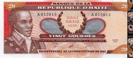 HAITI 20 GOURDES 2001  P-271  UNC - Haiti