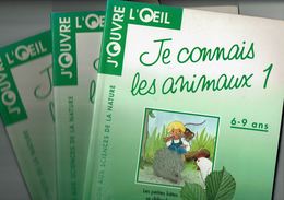 3 Livrets " J'OUVRE L'OEIL " Je Connais Les Animaux 1 Et 2 - Je Connais Les Plantes 1 - Hachette