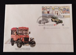 MAC1140.5-Macau FDCB With Block Of 1 Stamp - Traditional Means Of Land Transportation - Macau - 1988 - FDC