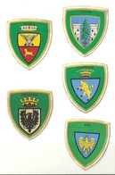 6864 " LOTTO DI 5 PATCH ADESIVE BRIGATE ALPINE-CADORE-TRIDENTINA-OROBICA-TAURINENSE-JULIA"ORIGINALE - Other & Unclassified