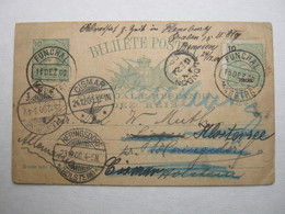 1900 , BILHETE POSTALE  ,  - Allemagne, - Funchal