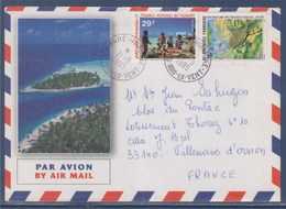 Enveloppe Polynésie Française Fare-Huahune Iles-sous-Le-Vent 21.9.95 N°480c Et 479 - Lettres & Documents