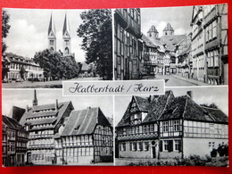 Halberstadt - Domplatz - Taubenstraße - Harz - DDR 1965 - Sachsen-Anhalt - Fachwerk - Ilsenburg