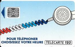 CARTE-PUBLIC-120U-Ko41.610-SC5An-OFFSET-CORDON BLEU-V°6Pe 109127-Utilisé-R°Nouveau Logo-TBE - Telefonschnur (Cordon)