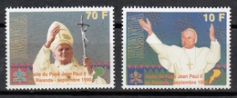 RUANDA 1990 - RWANDA - VISITA DEL PAPA JUAN PABLO II - YVERT Nº 1307/1308** - Nuevos