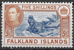 Falkland Islands 1938 MiNr. 91a Falklandinseln Marine Mammals South American Sea Lion 1v MLH* 85.00 € - Islas Malvinas