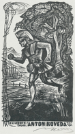 Ex Libris Anton Roveda - Lázár László Nagy (1935-) Gesigneerd - Bookplates